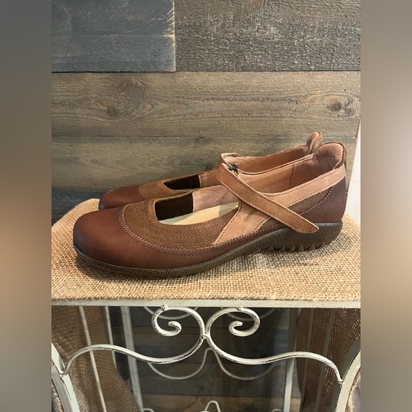 Naot Kirei Mary Jane Brown Leather Shows size 9 - Picture 11 of 16